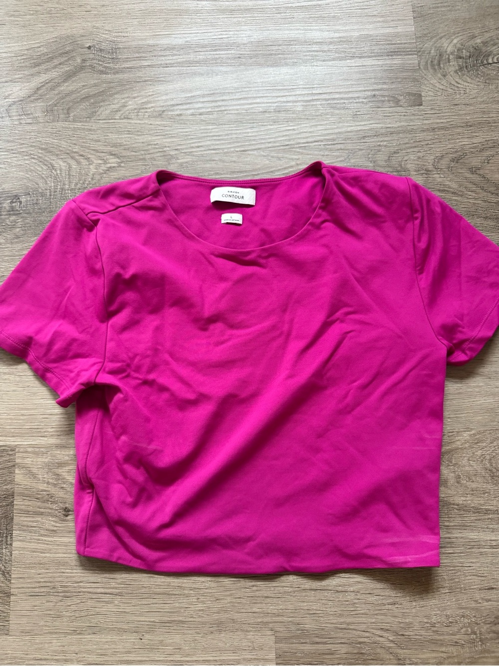 Women's Bright Pink Scoop Neck Top